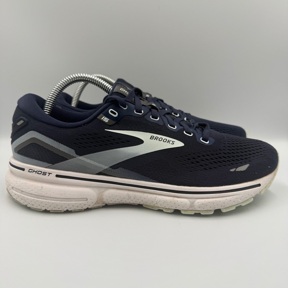 Brooks Ghost‎ 15 Mens Size 11.5 Running Shoes Athletic Sneakers Navy Blue